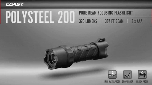 Head Torches & Lighting Coast Polysteel 200 Flashlight - Image 3