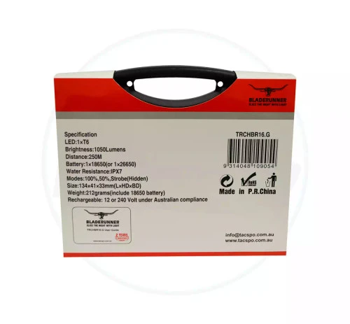 Knives & Tools Bladerunner Waterproof Rechargeable LED Torch *CLEARANCE* - Image 6